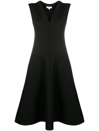Shop Beaufille Knitted V-neck Cocktail Dress In Black