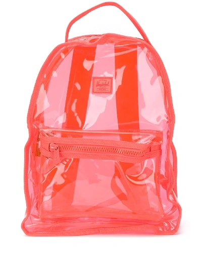 Shop Herschel Supply Co. Neon Clear Backpack In Orange