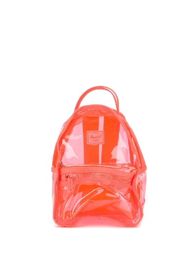 Shop Herschel Supply Co. Neon Clear Backpack In Orange