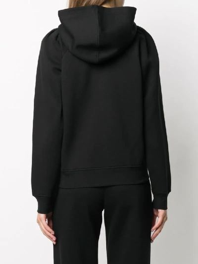 Shop Givenchy Logo-print Hoodie In Black