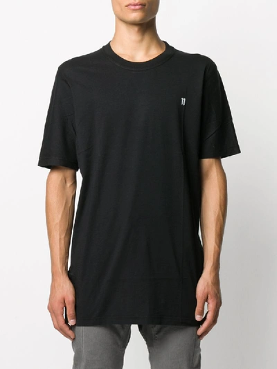 Shop 11 By Boris Bidjan Saberi Logo-print Cotton T-shirt In Black