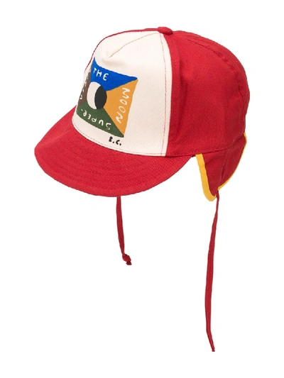 Shop Bobo Choses Colour-block Baseball Cap In Red