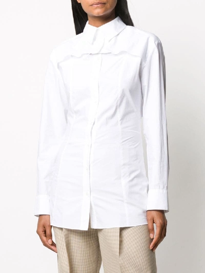 Shop Jacquemus Rear Cut Out Shirt In White