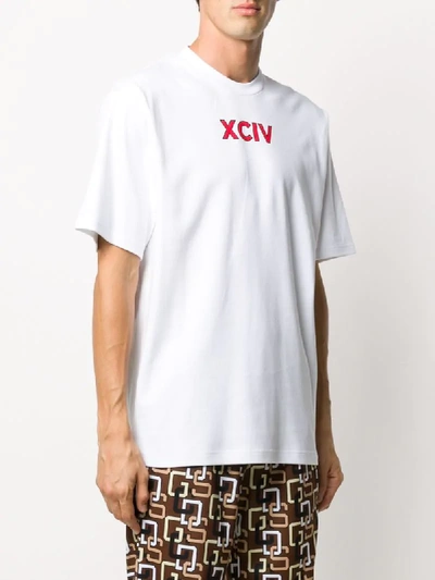 Shop Gcds T-shirt Mit Logo-print In White