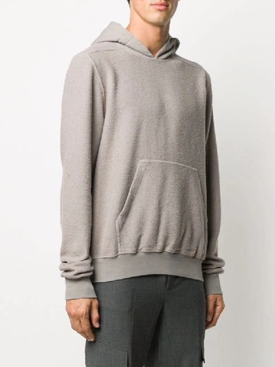 Shop Rick Owens Drkshdw Drawstring Jersey Hoodie In Grey