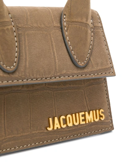 Shop Jacquemus Le Chiquito Mini Top-handle Bag In Neutrals