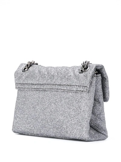 Shop Kurt Geiger Mini Brixton Shoulder Bag In Grey