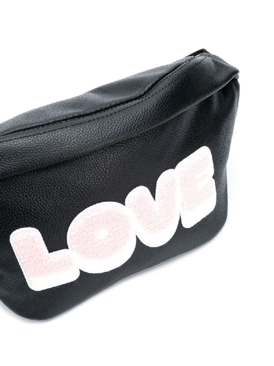 Shop Sandro Love Print Belt Bag In Black