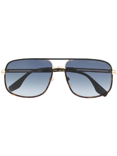 Shop Marc Jacobs 470/s Aviator Frame Sunglasses In Brown