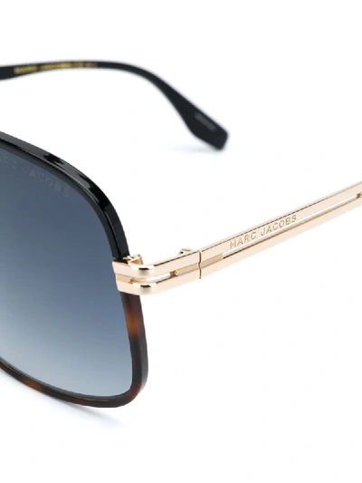 Shop Marc Jacobs 470/s Aviator Frame Sunglasses In Brown