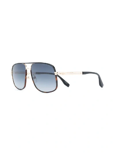 Shop Marc Jacobs 470/s Aviator Frame Sunglasses In Brown