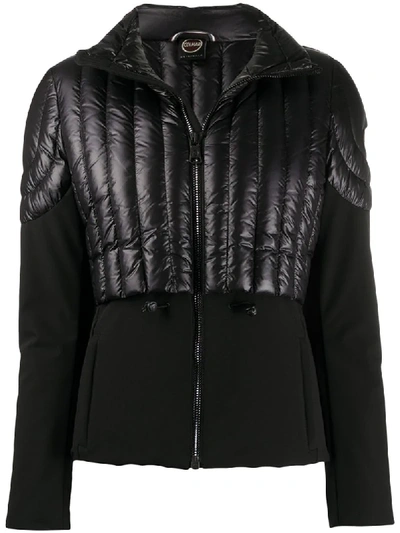 Shop Colmar Contrast-panel Jacket In Black