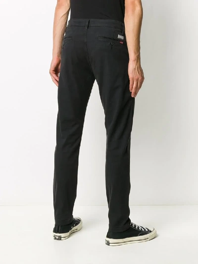 Shop Levi's Mid-rise Slim-fit Chinos In Blue
