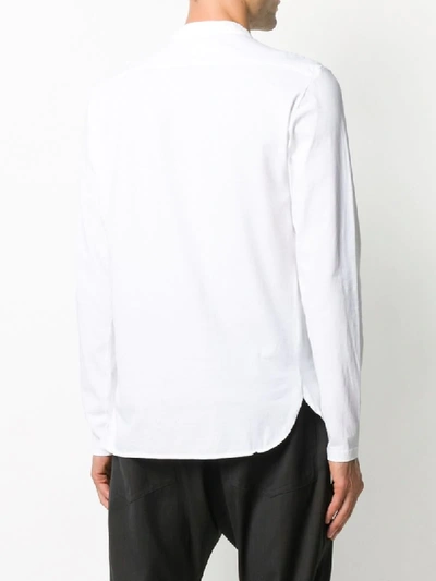 Shop Barena Venezia Henley Long-sleeve T-shirt In White