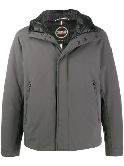 Shop Colmar Zip-through Hooded Jacket In Grey