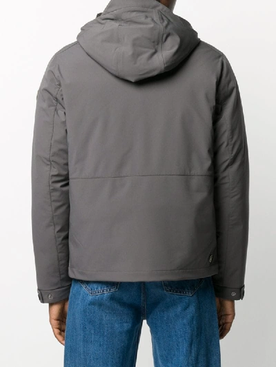 Shop Colmar Zip-through Hooded Jacket In Grey