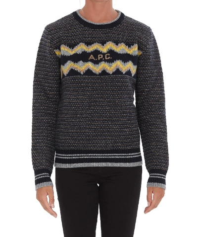 Shop Apc A.p.c. Adele Sweater In Multicolor