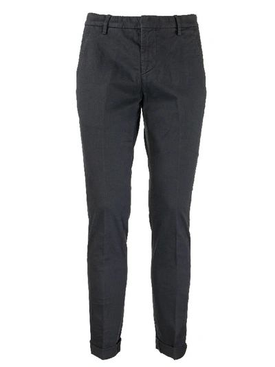 Shop Dondup Gaubert - Slim-fit Gabardine Trousers In Blue