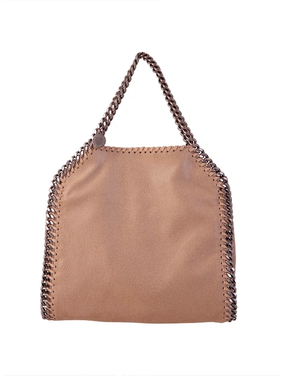 Shop Stella Mccartney Falabella Mini Tote Bag In Beige