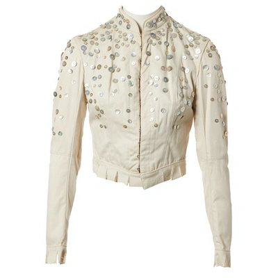 Pre-owned Alexander Mcqueen Beige Cotton Jacket