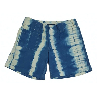 Pre-owned Ralph Lauren Blue Cotton Shorts