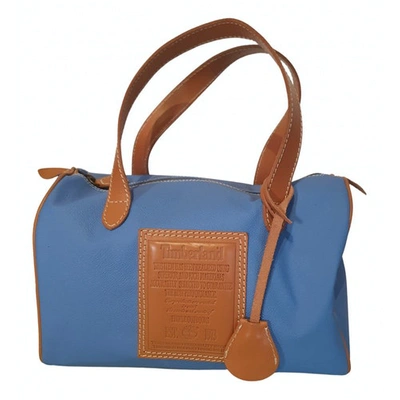 Pre owned Timberland Leather Bowling Bag In Turquoise ModeSens