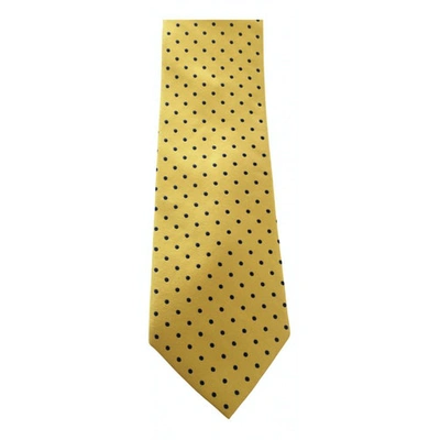Pre-owned Tommy Hilfiger Yellow Silk Ties
