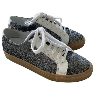 Pre-owned Hope Grey Glitter Trainers