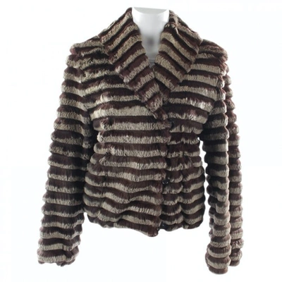 Pre-owned Marc Cain Brown Fur Jacket