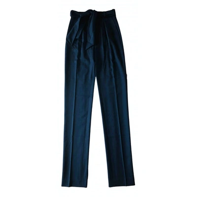 Pre-owned Lanvin Black Wool Trousers