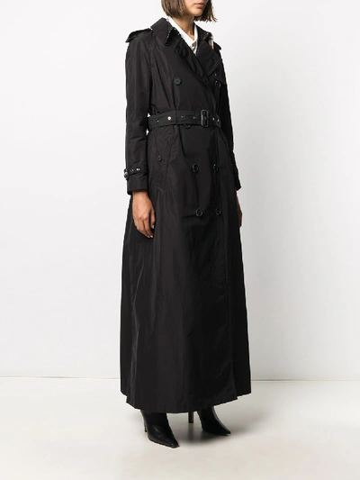 Shop Burberry Battersea Trench In Black