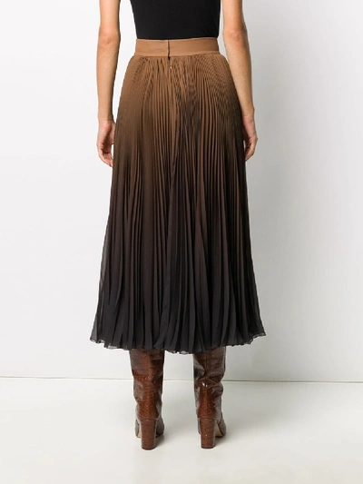 Shop Dolce & Gabbana Degrading Effect Skirt In Brown