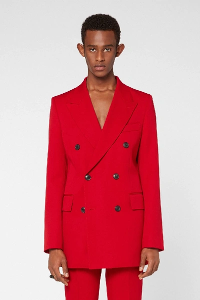 Shop Ami Alexandre Mattiussi Double Breasted Jacket In Red