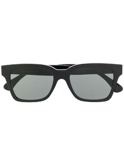 Shop Retrosuperfuture Square Frame Tinted Sunglasses In Black