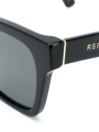 Shop Retrosuperfuture Square Frame Tinted Sunglasses In Black