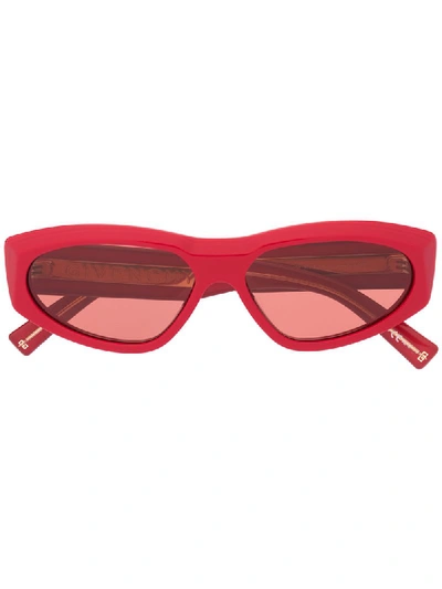 Shop Givenchy Cat-eye Frame Sunglasses In Red