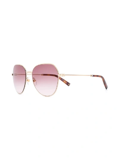 Shop Givenchy 7158/s Oversize Frame Sunglasses In Gold
