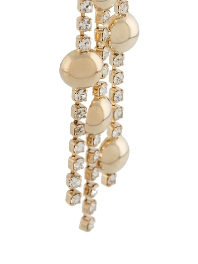 Shop Rosantica Tarocchi Crystal Embellished Earrings In Gold