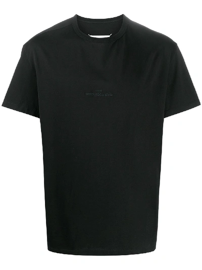 Shop Maison Margiela Cotton T-shirt In Black