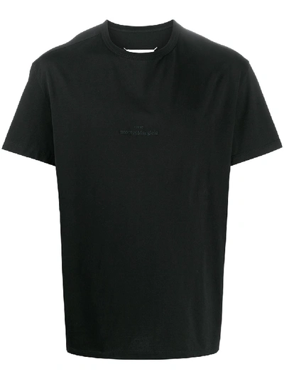Shop Maison Margiela Cotton T-shirt In Black