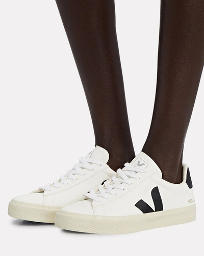 Shop Veja Campo Low-top Sneakers In Blk/wht