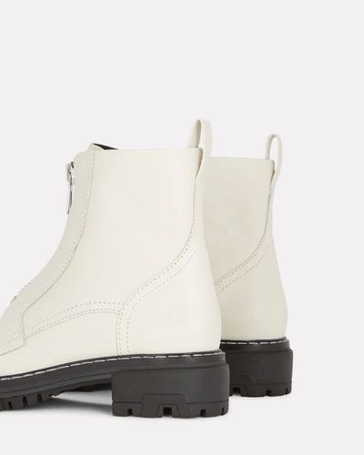 Shop Rag & Bone Shiloh Leather Combat Boots In Ivory