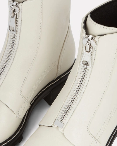 Shop Rag & Bone Shiloh Leather Combat Boots In Ivory