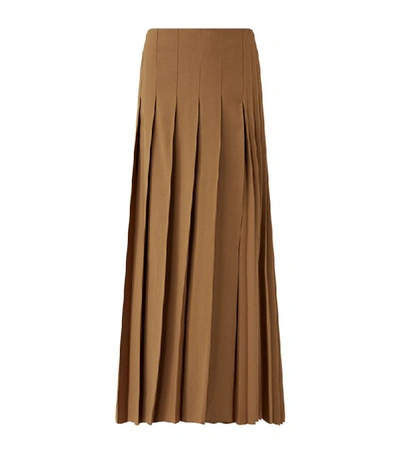 Shop Joseph Wool-blend Sallis Pleated Skirt