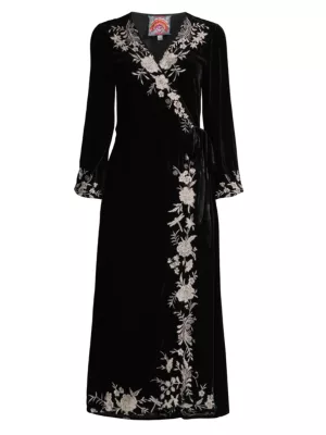 velvet kimono dress