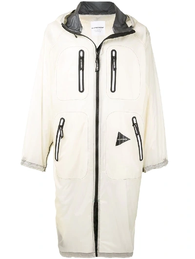 Shop And Wander Fly Long Rain Coat In White