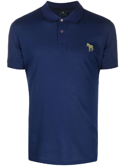 Shop Ps By Paul Smith Classic Polo Shirt In Blue