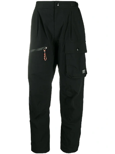 Shop Burberry Loose-fit Combat Trousers In Black