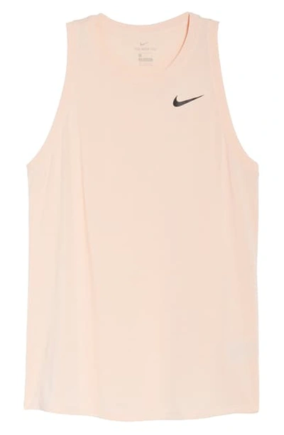 Shop Nike Legend Dri-fit Training Tank In Washed Coral/ Black
