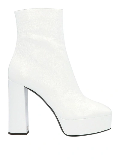 Shop Giuseppe Zanotti Morgana Ankle Boots In White